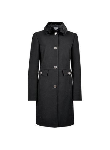 Dorothy Perkins *tall Black Fur Dolly Coat