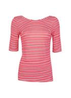 Dorothy Perkins Red Striped Scoop Back Top