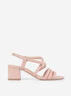 Dorothy Perkins Pink Barby Triple Tubular Strap Heeled Sandals