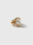 Dorothy Perkins Oval Pearl Stretch Ring