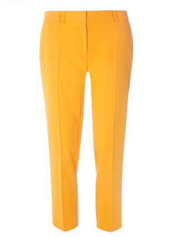 Dorothy Perkins Yellow Ankle Grazer Trousers