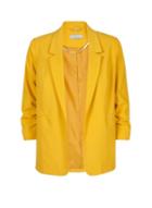 Dorothy Perkins Petite Yellow Ruched Sleeve Jacket