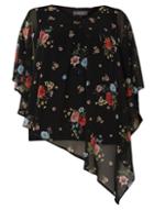 Dorothy Perkins *billie & Blossom Black Overlay Top