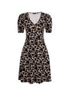 Dorothy Perkins Black Heart Print Tea Dress