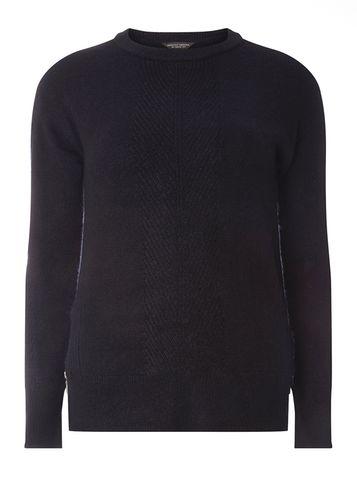 Dorothy Perkins Navy Zip Side Jumper