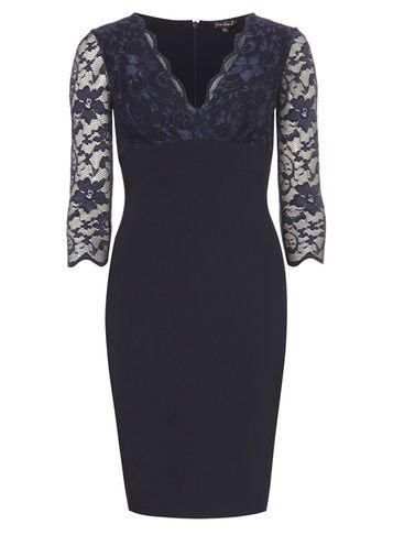 Dorothy Perkins *scarlett B Navy 'chloe' Pencil Dress
