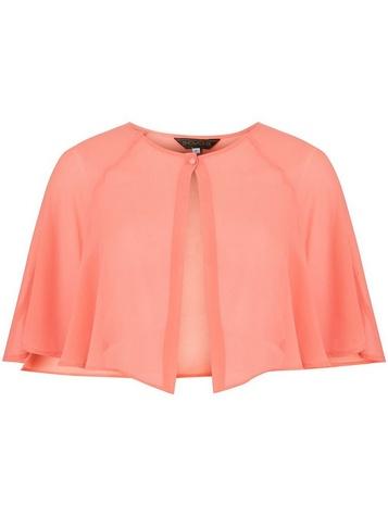 *showcase Coral Chiffon Cover Up