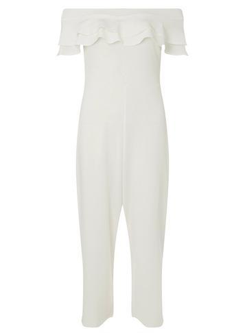Dorothy Perkins Ivory Ruffle Culotte Jumpsuit