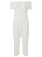 Dorothy Perkins Ivory Ruffle Culotte Jumpsuit