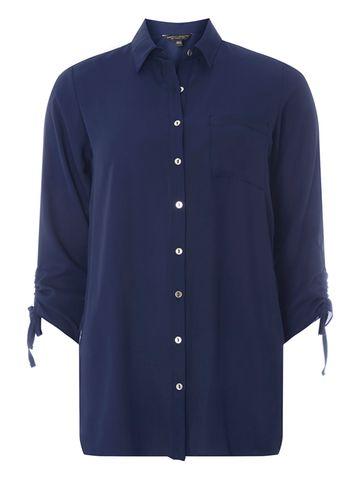 Dorothy Perkins Navy Longline Shirt