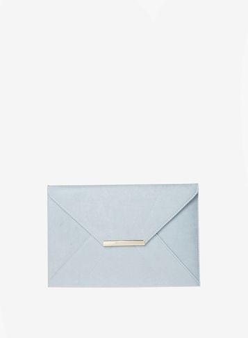 Dorothy Perkins Light Blue Envelope Clutch Bag