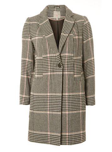 Dorothy Perkins Petite Multi Coloured Checked Coat
