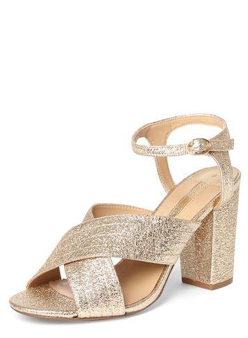 Dorothy Perkins Gold 'spring' Cross Over Sandals