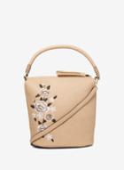 Dorothy Perkins Neutral Embroidered Bucket Bag