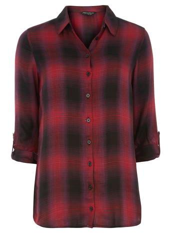 Dorothy Perkins Longline Viscose Check Shirt
