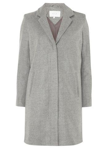 Dorothy Perkins *vila Grey Long Sleeve Coat