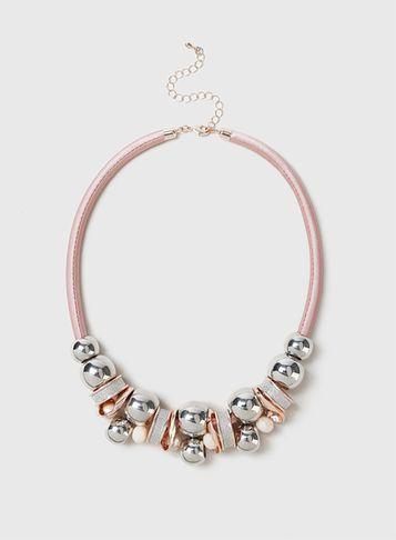 Dorothy Perkins Glitter Cord Necklace