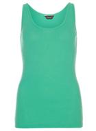 Dorothy Perkins Green Scoop Vest Top