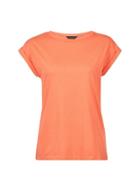Dorothy Perkins Coral Roll Sleeve Cotton T-shirt