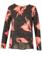 Dorothy Perkins *tenki Grey Floral Jumper