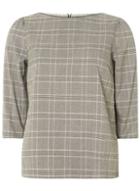 Dorothy Perkins Checked Puff Sleeve Blouse