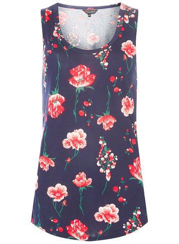 Dorothy Perkins Navy Printed Vest