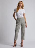 Dorothy Perkins Multi Coloured Check Print Ankle Grazer Trousers