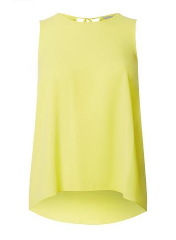 Dorothy Perkins Petite Yellow Sleeveless Shell Top