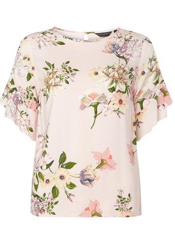 Dorothy Perkins Blush Floral Ruffle Top