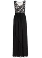 Dorothy Perkins *quiz Black Crochet Flower Maxi Dress