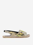 Dorothy Perkins Multi Coloured Snake Print 'fenella' Slingback Espadrilles