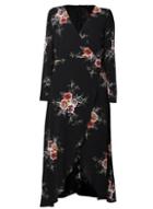Dorothy Perkins *izabel London Curve Black Wrap Maxi Dress