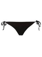 Dorothy Perkins Black Crochet Tie Side Bikini Bottoms