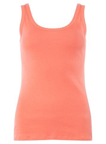 Dorothy Perkins Coral Pique Trim Vest
