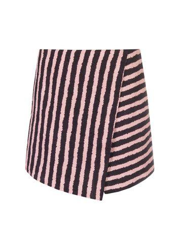 Dorothy Perkins *girls On Film Pink Plum Textured Wrap Skirt