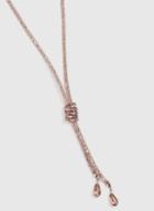 Dorothy Perkins Pink Mesh And Crystal Necklace