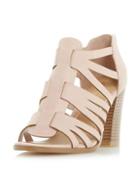 Dorothy Perkins *head Over Heels By Dune Nude 'jasinda' High Sandals