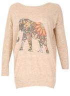 Dorothy Perkins *tenki Beige Elephant Jumper
