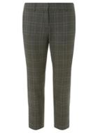 Dorothy Perkins Black And Blue Checked Ankle Grazer Trousers