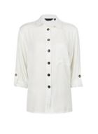 Dorothy Perkins Ivory Linen Button Shirt