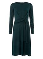 Dorothy Perkins *tall Green Slub Tie Skater Dress