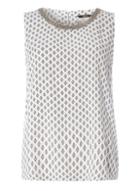 Dorothy Perkins *only Grey Embellished Neck Printed Top