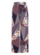 *girls On Film Multi Coloured Splicing Print Wide Trousers