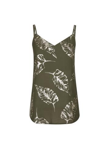 Dorothy Perkins Khaki Foil Printed Camisole Top