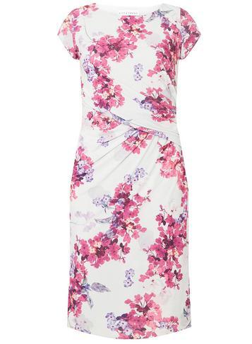 Dorothy Perkins *lily & Franc Grey Hibiscus Print Bodycon Dress