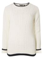 Dorothy Perkins Ivory Tipped Cable Jumper