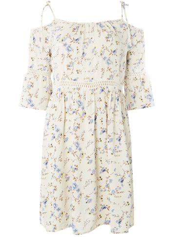 Dorothy Perkins *only Cream Cold Shoulder Skater Dress