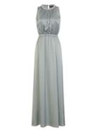 Dorothy Perkins *little Mistress Blue Cornflower Satin Maxi Dress
