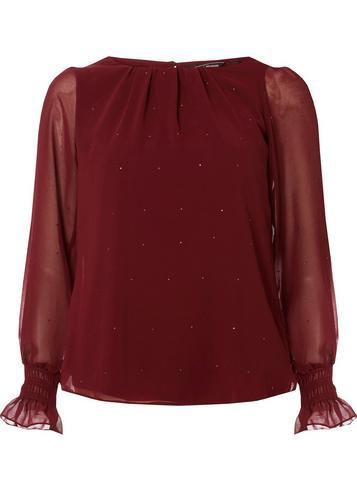 Dorothy Perkins *billie & Blossom Mulberry Chiffon Top