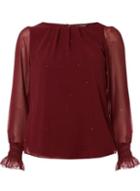 Dorothy Perkins *billie & Blossom Mulberry Chiffon Top